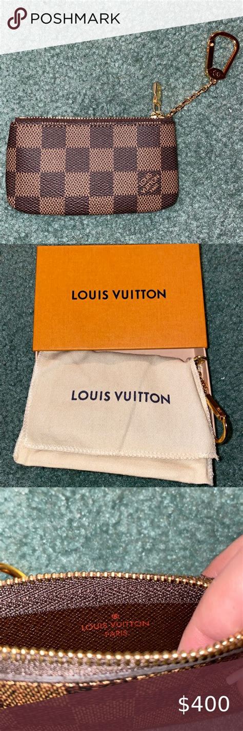 louis vuitton mini wallet keychain|authentic louis vuitton key pouch.